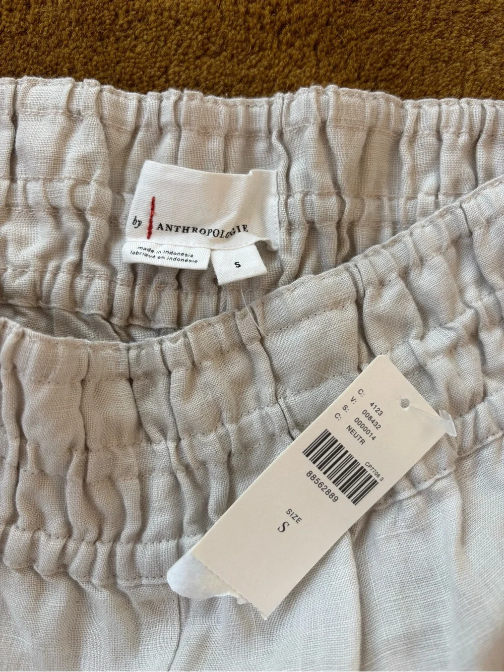 Anthropologie Somerset Linen Pull-On Pants NEW